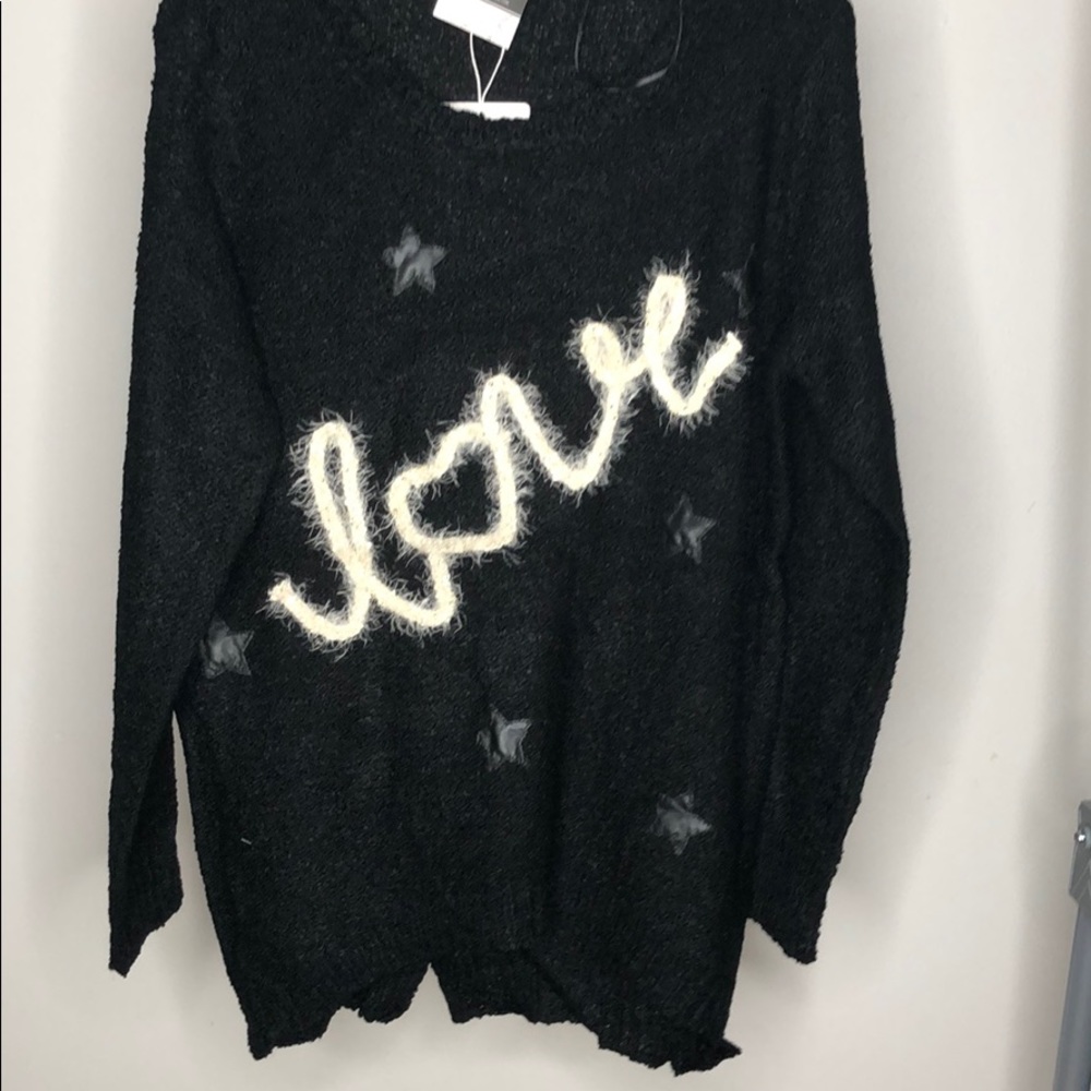 BLACK TUNIC SWEATER - Picture 3 of 5